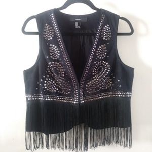 Forever 21 Boho Fringe Festival Vest